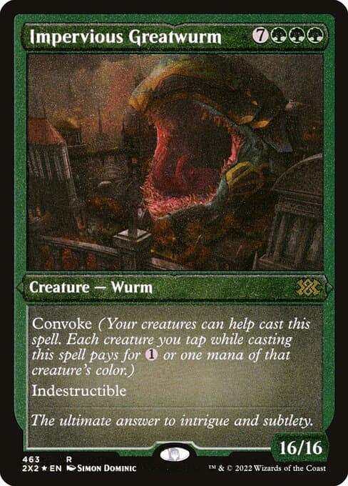 Impervious Greatwurm from Double Masters 2022 (Rare)