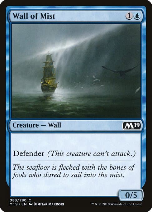 Wall of Mist from Core Set 2019 (Common)