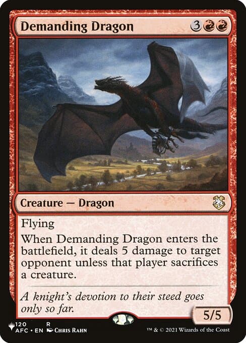 Demanding Dragon from The List (Rare)