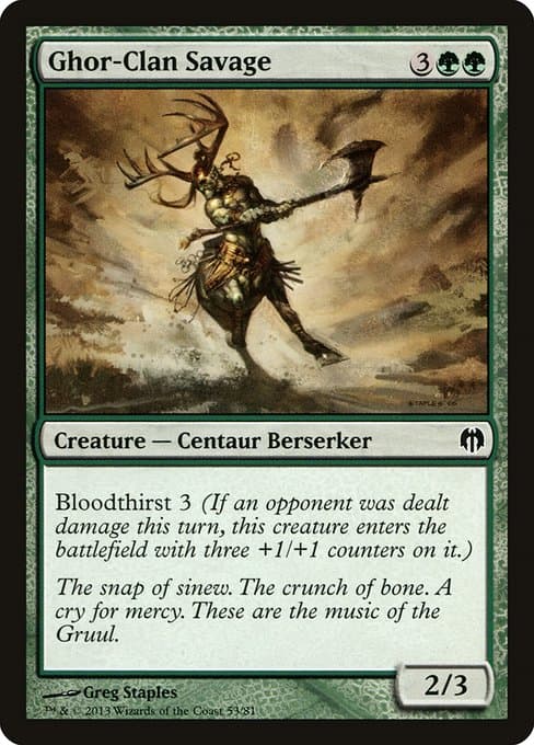 Ghor-Clan Savage (Common)
