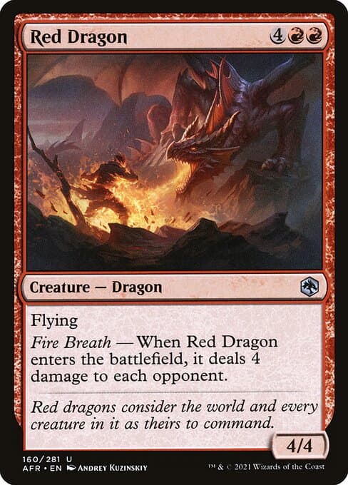 Red Dragon from Adventures in the Forgotten Realms (Uncommon)