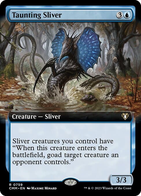 Taunting Sliver from Commander Masters (Rare)