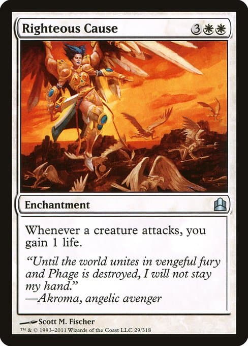 Righteous Cause from Commander 2011 (Uncommon)