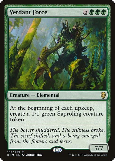 Verdant Force from Dominaria (Rare)