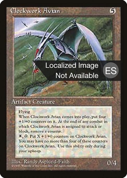 Clockwork Avian from Fourth Edition Foreign Black Border (Rare)