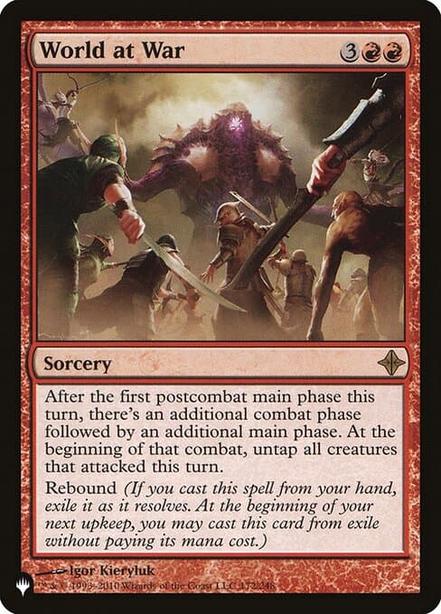 World at War from The List (Rare)