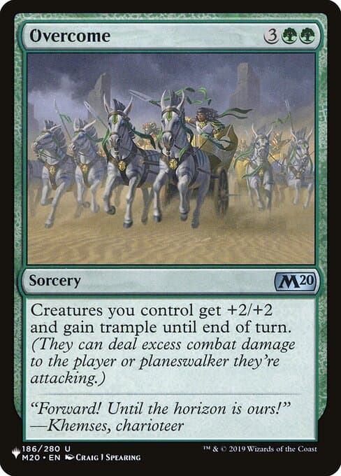 Overcome from The List (Uncommon)