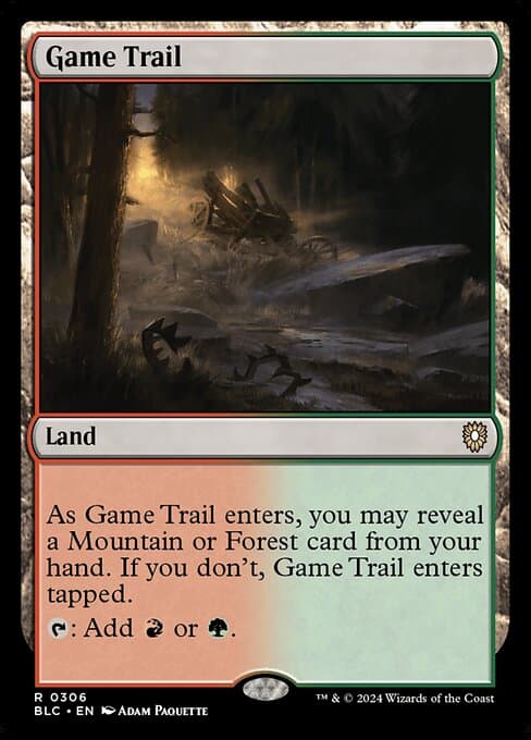 Game Trail from Bloomburrow Commander (Rare)