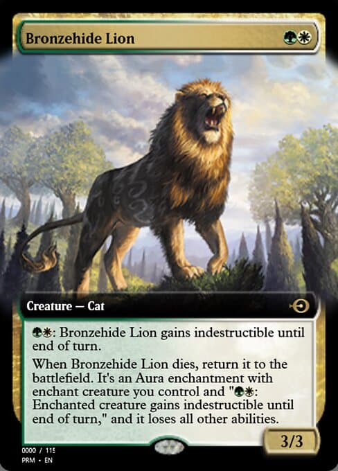 Bronzehide Lion from Magic Online Promos (Rare)