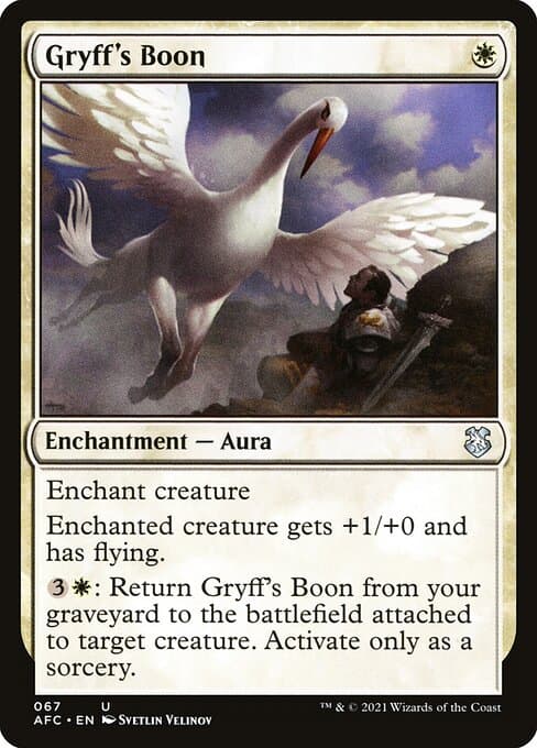 Gryff's Boon from Forgotten Realms Commander (Uncommon)