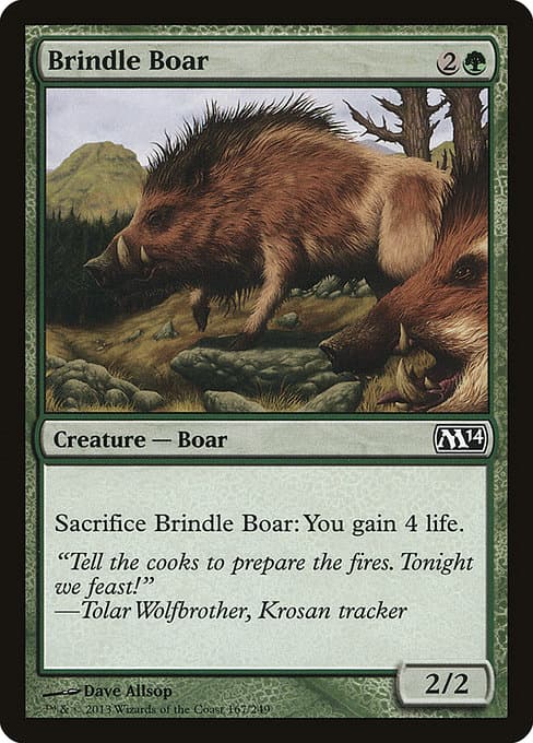 Brindle Boar from Magic 2014 (Common)