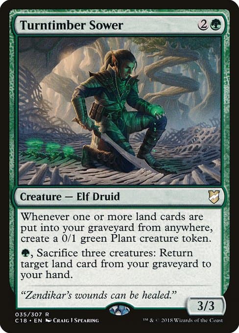 Turntimber Sower from Commander 2018 (Rare)