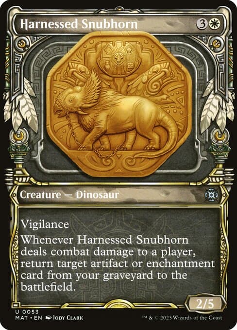 Harnessed Snubhorn from March of the Machine: The Aftermath (Uncommon)