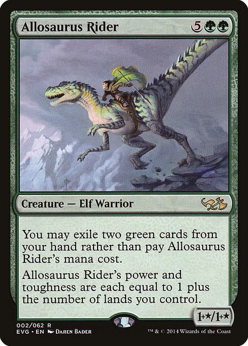 Allosaurus Rider from Duel Decks Anthology: Elves vs. Goblins (Rare)