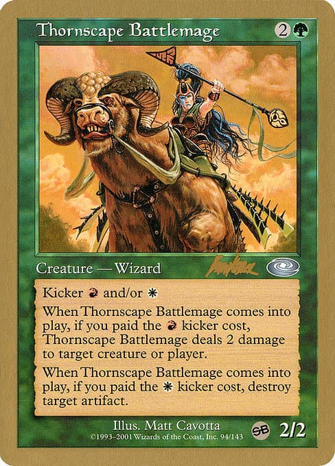 Thornscape Battlemage from World Championship Decks 2002 (Uncommon)