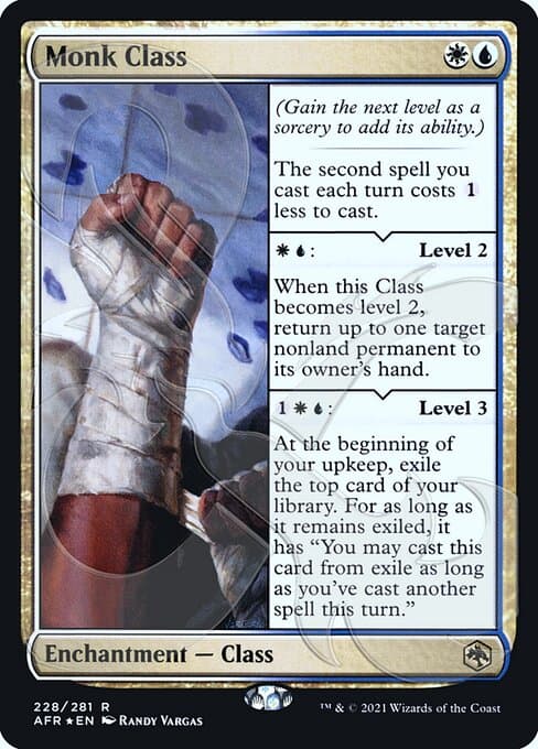 Monk Class from Adventures in the Forgotten Realms Promos (Rare)