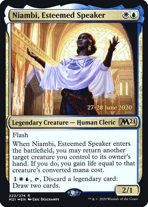 Niambi, Esteemed Speaker from Core Set 2021 Promos (Rare)