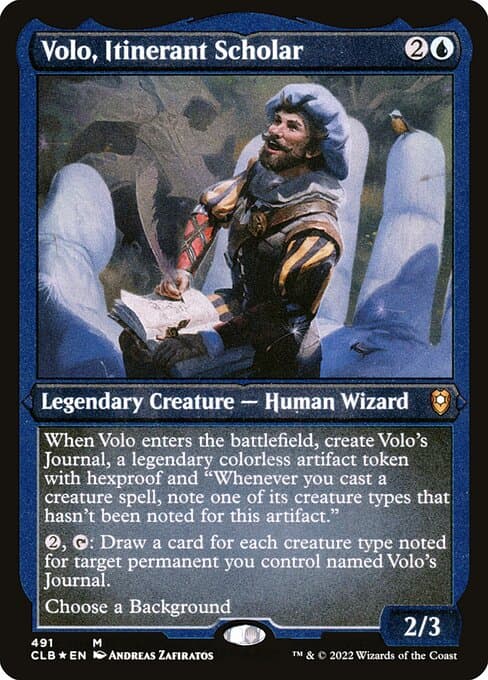 Volo, Itinerant Scholar from Commander Legends: Battle for Baldur's Gate (Mythic)