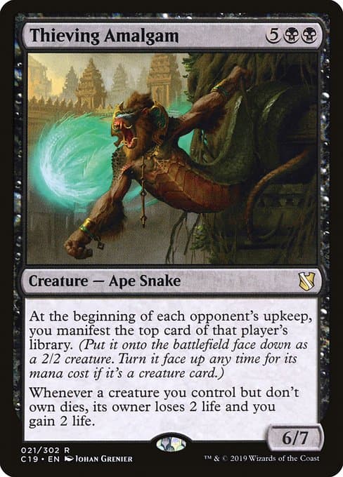 Thieving Amalgam from Commander 2019 (Rare)