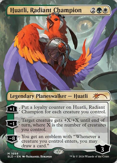Huatli, Radiant Champion from Secret Lair Drop (Mythic)