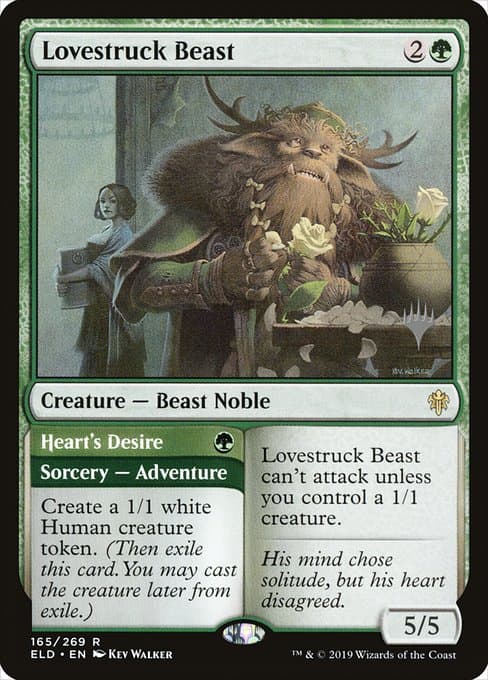 Lovestruck Beast // Heart's Desire from Throne of Eldraine Promos (Rare)