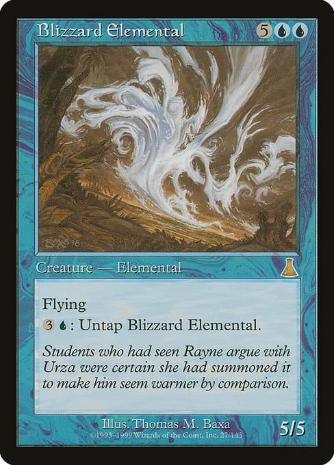 Blizzard Elemental from Urza's Destiny (Rare)