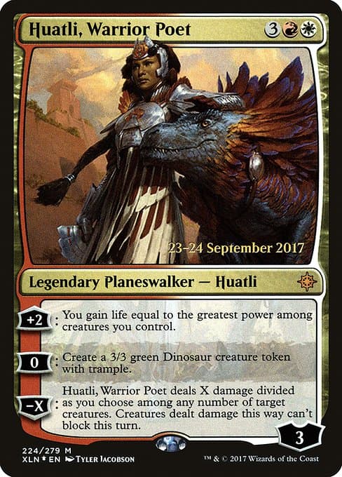 Huatli, Warrior Poet from Ixalan Promos (Mythic)