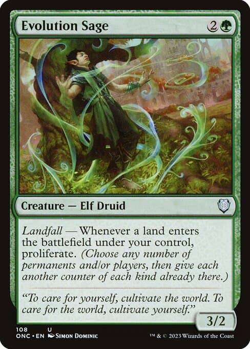 Evolution Sage from Phyrexia: All Will Be One Commander (Uncommon)