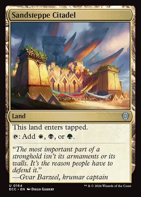 Sandsteppe Citadel from Lorwyn Eclipsed Commander (Uncommon)