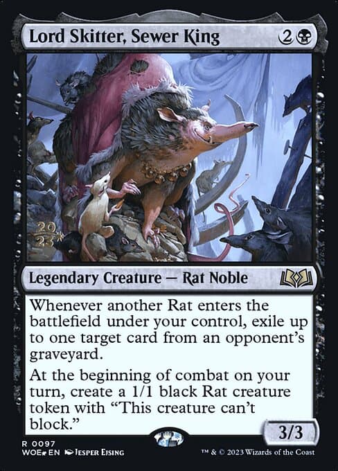 Lord Skitter, Sewer King from Wilds of Eldraine Promos (Rare)