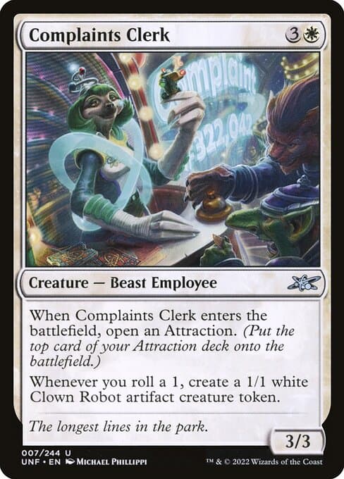 Complaints Clerk from Unfinity (Uncommon)