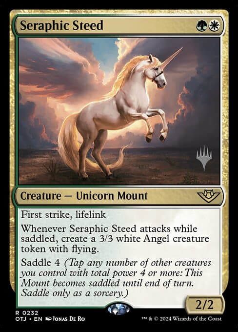 Seraphic Steed from Outlaws of Thunder Junction Promos (Rare)