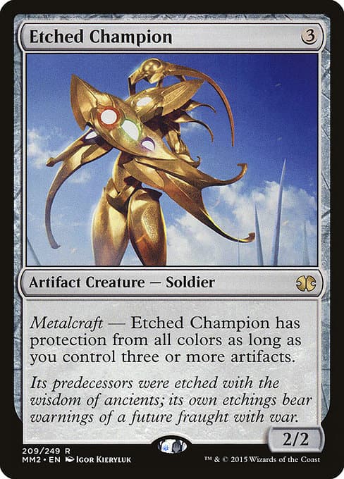 Etched Champion from Modern Masters 2015 (Rare)