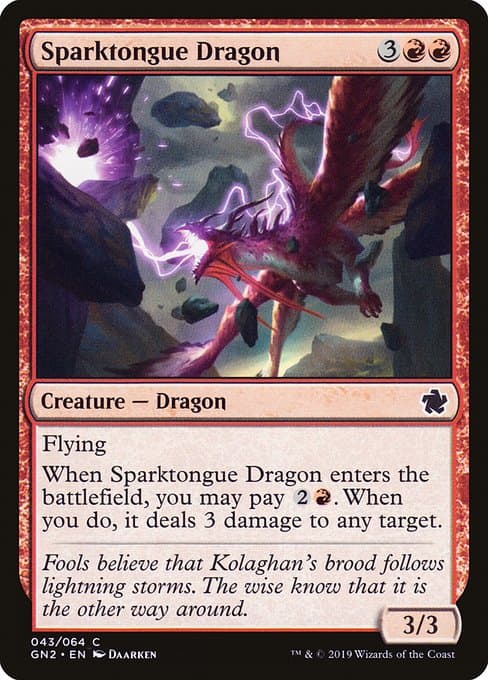 Sparktongue Dragon (Common)
