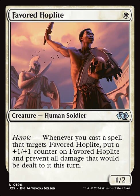 Favored Hoplite from Foundations Jumpstart (Uncommon)