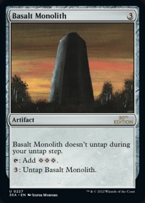 Basalt Monolith from 30th Anniversary Edition (Uncommon)