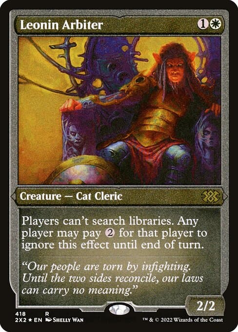 Leonin Arbiter from Double Masters 2022 (Rare)