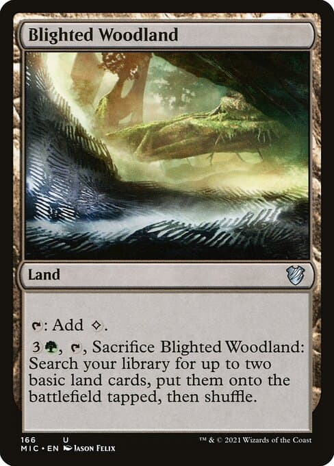 Blighted Woodland from Midnight Hunt Commander (Uncommon)