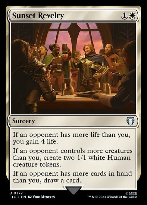 Sunset Revelry from Tales of Middle-earth Commander (Uncommon)