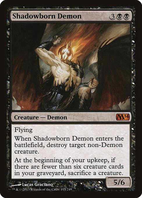 Shadowborn Demon from Magic 2014 (Mythic)