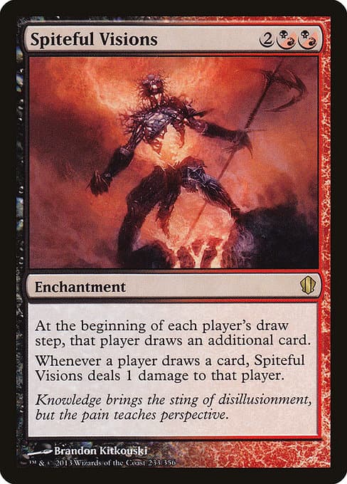 Spiteful Visions from Commander 2013 (Rare)