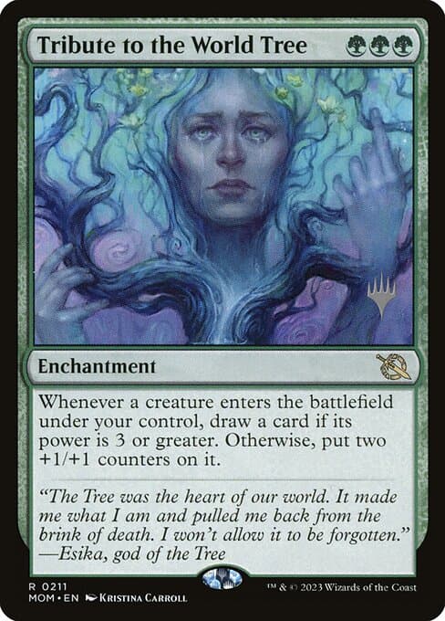 Tribute to the World Tree from March of the Machine Promos (Rare)