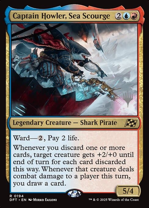 Captain Howler, Sea Scourge from Aetherdrift Promos (Rare)