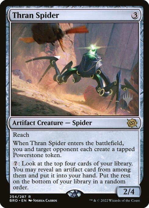 Thran Spider from The Brothers' War Promos (Rare)