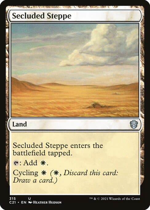 Secluded Steppe from Commander 2021 (Uncommon)