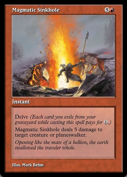 Magmatic Sinkhole from Magic Online Promos (Rare)