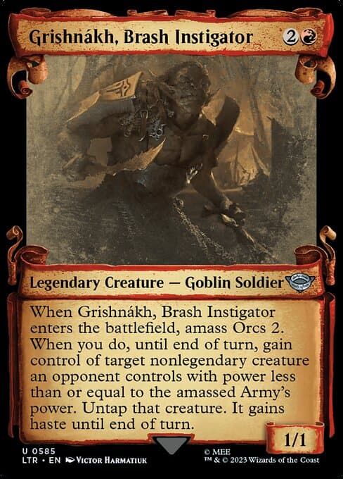 Grishnákh, Brash Instigator from The Lord of the Rings: Tales of Middle-earth (Uncommon)