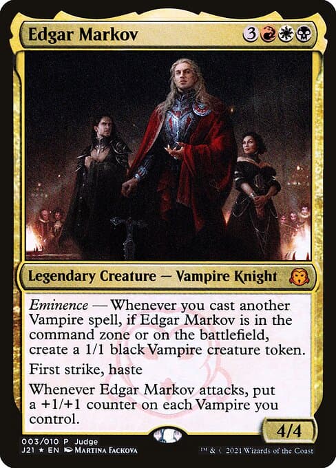 Edgar Markov from Judge Gift Cards 2021 (Mythic)