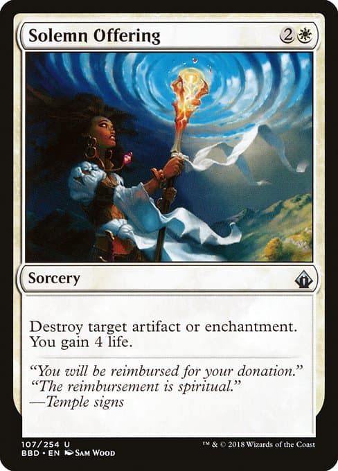 Solemn Offering from Battlebond (Uncommon)