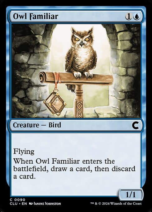 Owl Familiar from Ravnica: Clue Edition (Common)